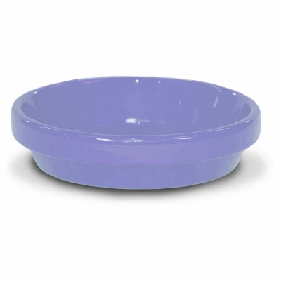 Ceramic Planter Saucer, Lilac, 7.75 In.