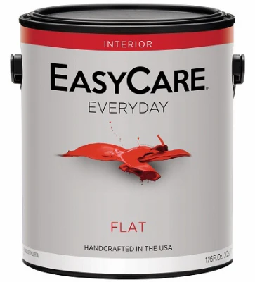 Everyday Interior Latex Paint, Medium Base Flat, 1 Gallon