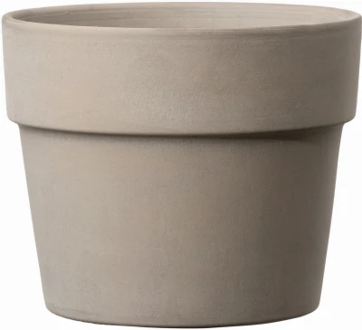 Terracotta Clay Planter, Graphite, 6 In.