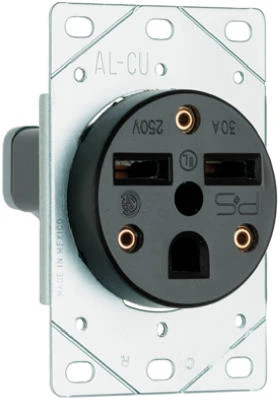 Ah1234bk-box 30 Amp 250 Volt Flush Receptacle