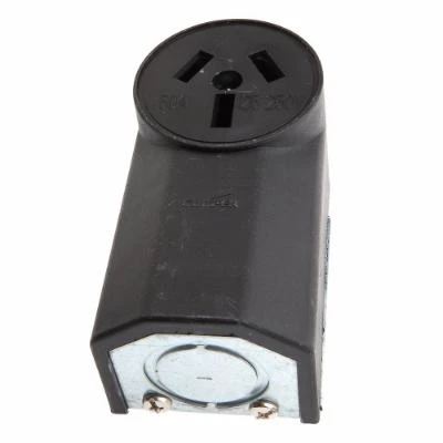Forney 58499 Crowfoot Wall Receptacle, 50 Amp, 220-volt, Nema 10-50