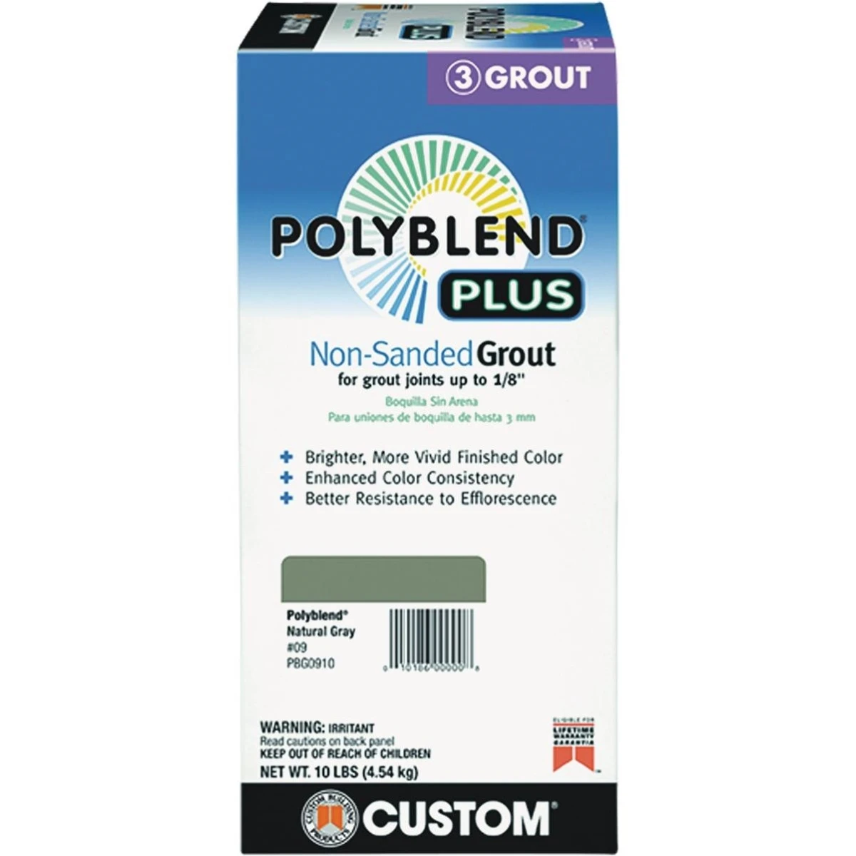 Polyblend Plus Non-Sanded Grout, Bone, 10 Lb.