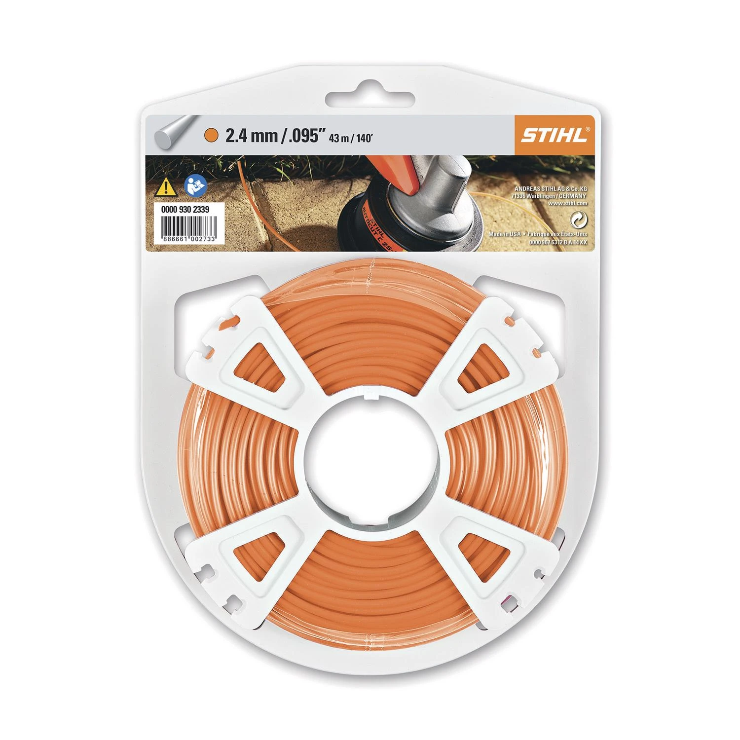 Premium .105 In. D X 213 Ft. L Round Trimmer Line For All Trimmer Heads