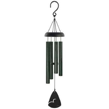 21 Inch Forest Green And Black Signature Series Aluminum Wind Chime