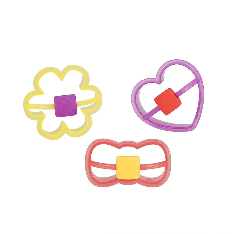 Multicolor Polypropylene Cookie Cutter Set - 3 Pieces