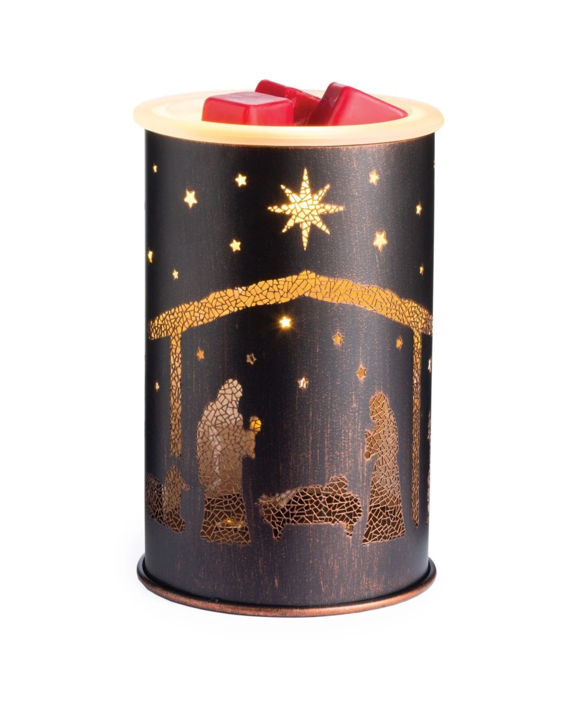 Fragrance Warmer With Decorative Design And Led Light