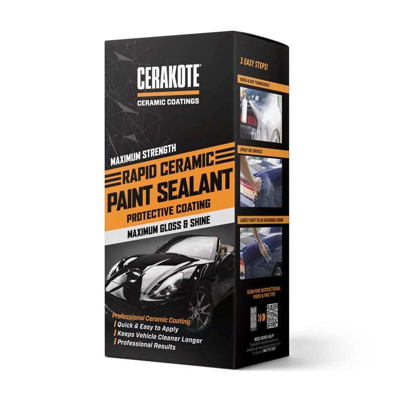 Rapid Ceramic Paint Sealant Protective Coating, Maximum Gloss & Shine, 12 oz.