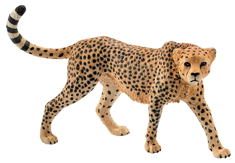 Tan Female Cheetah Toy Animal Figure, Ages 3 & Up
