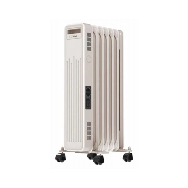 Portable Electric Oil-Filled Radiator Heater, 3 Settings, White