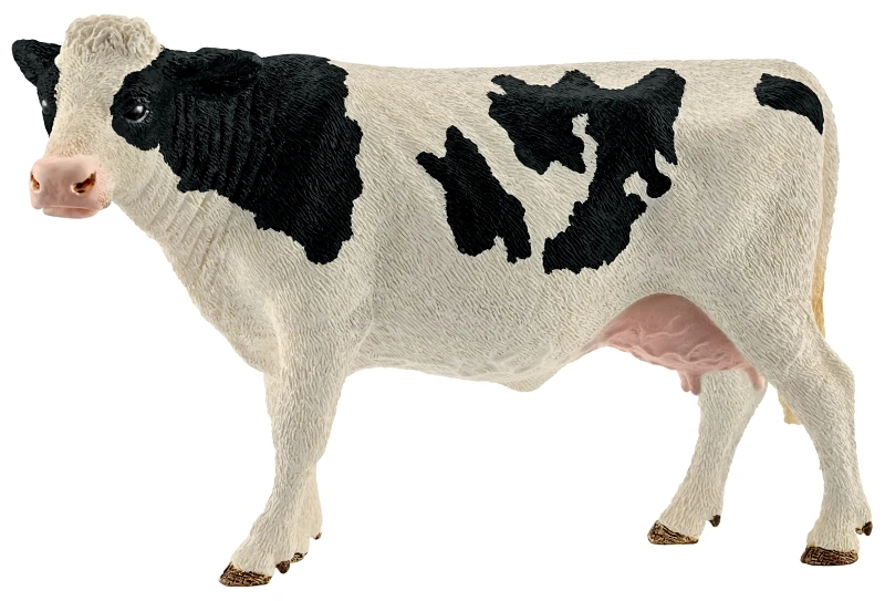 Black & White Holstein Cow Toy Animal Figure, Ages 3 & Up