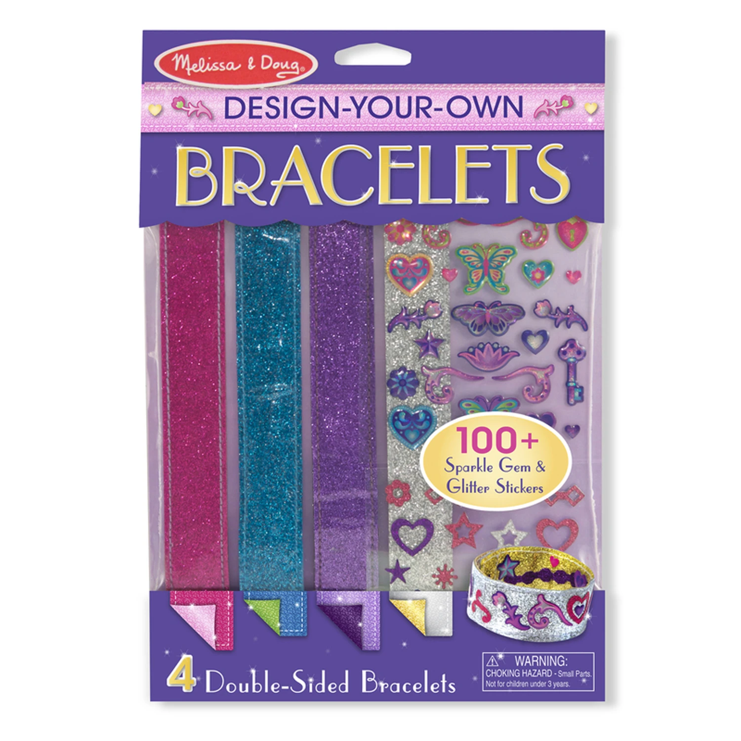 Bracelet Design Craft Kit - 4 Piece Plastic Set For Ages 4+