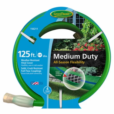 All-weather Medium-duty Garden Hose, 5/8-inch X 125-feet, 300+ Psi
