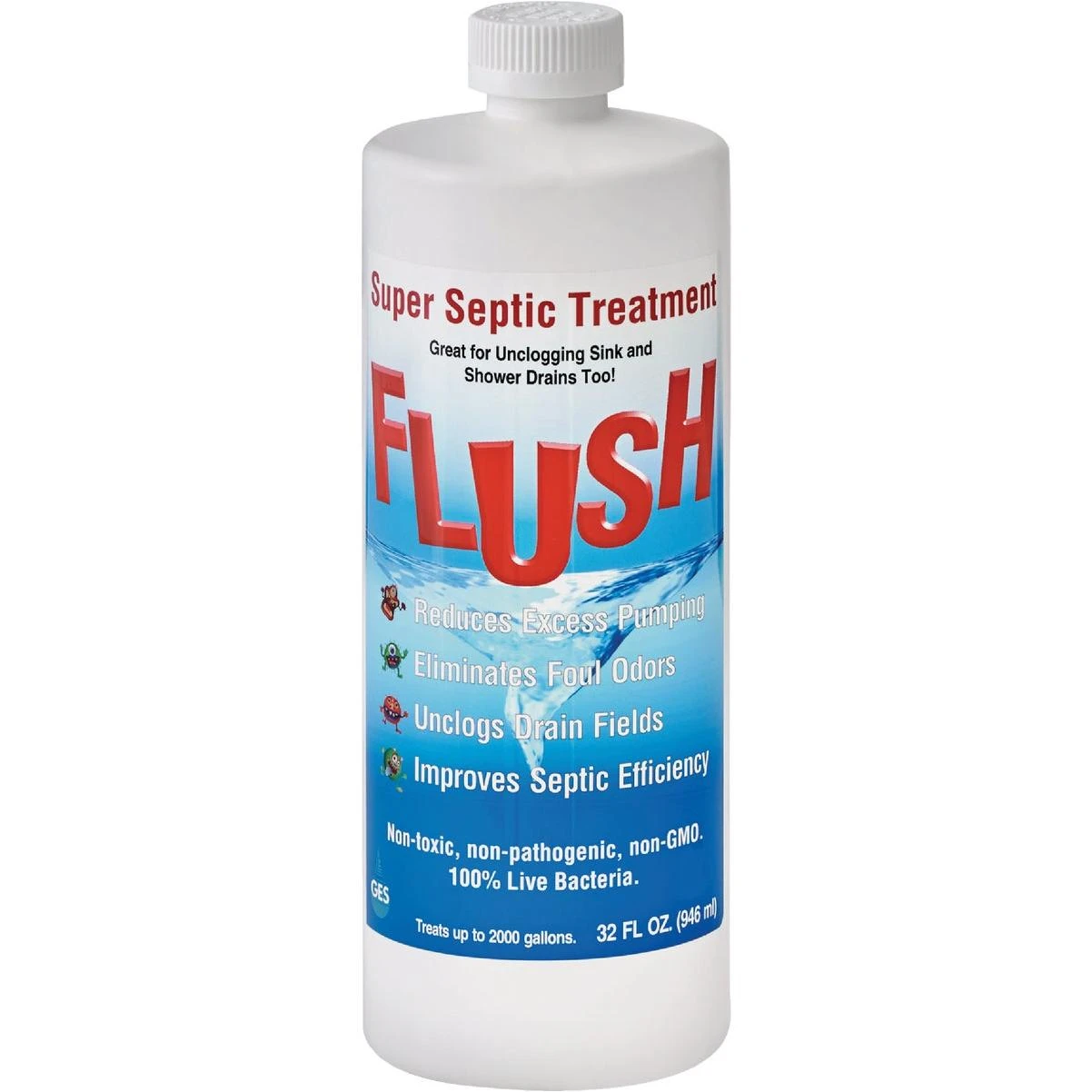 1 Quart Super Septic Treatment - Natural Beneficial Bacteria Solution