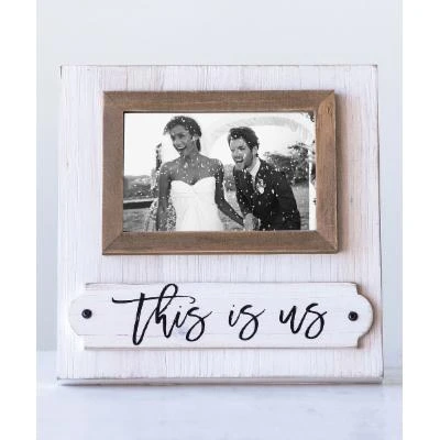 This Is Us Photo Frame - Df1503 Mdf & Pine Wood For Lawn & Garden