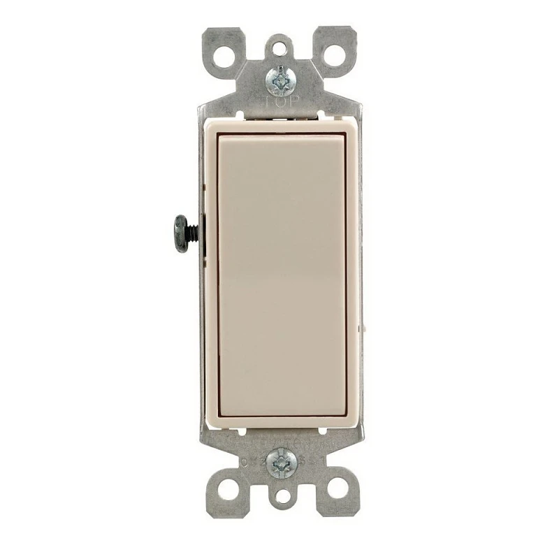 Leviton Decora 15 amps Three Pole Rocker Switch White 1 pk