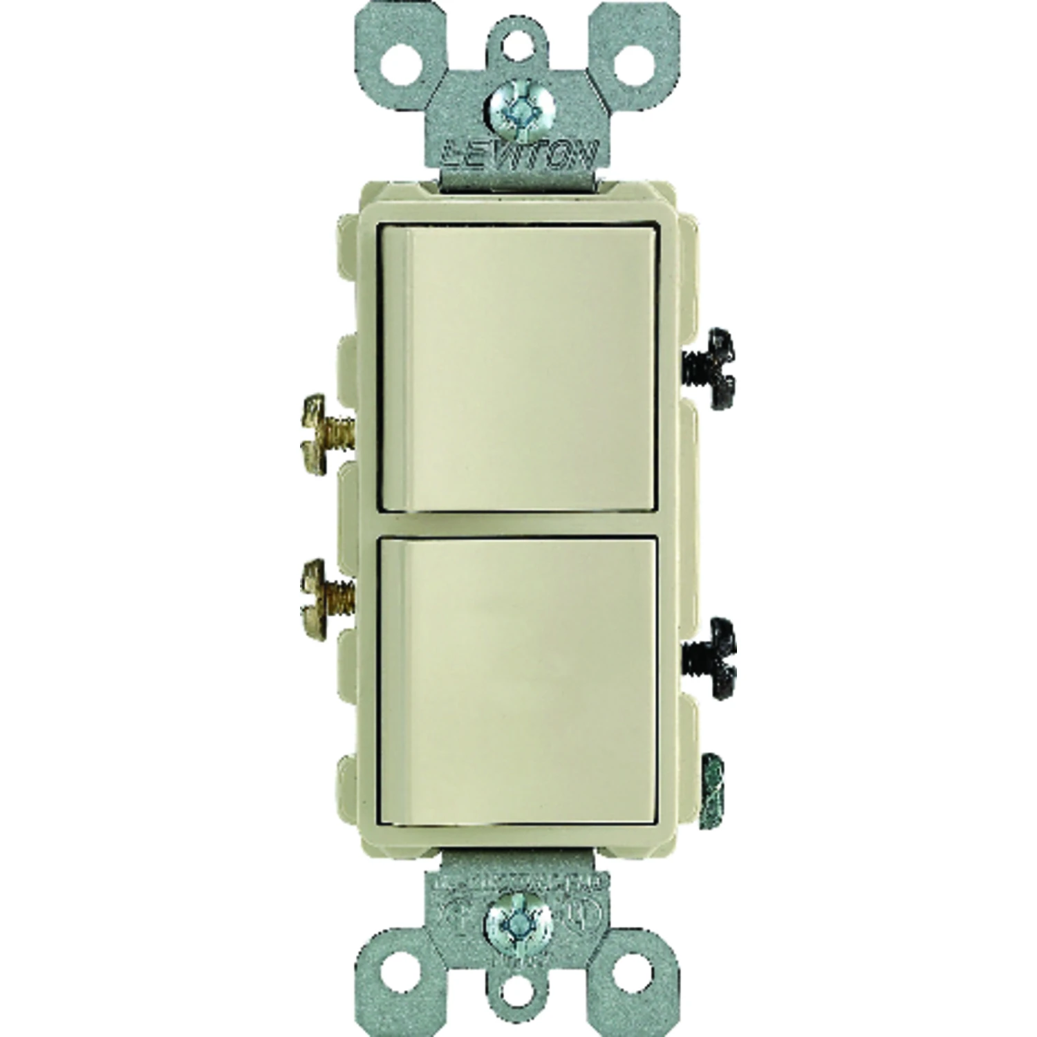 Leviton 15 amps Combination Switch Ivory 1 pk