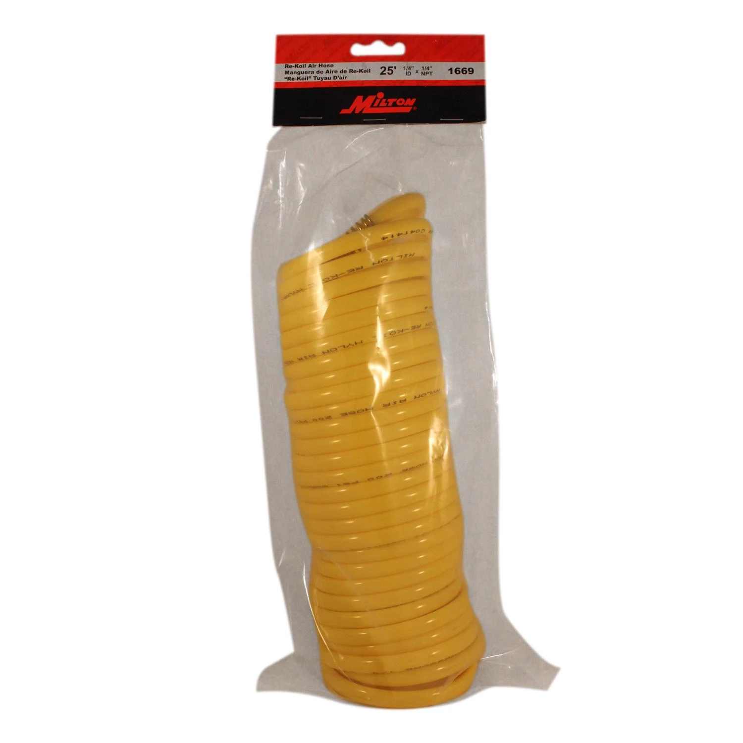 Air Tool Recoil Hose, Nylon, 1//4 In. x 25 Ft.