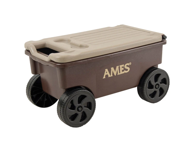Lawn Buddy Painter's Storage Cart, Flip Up Lid/Seat