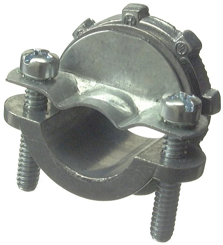 Clamp Connector, 2 Screws,, Zinc, 1-1/2 In.