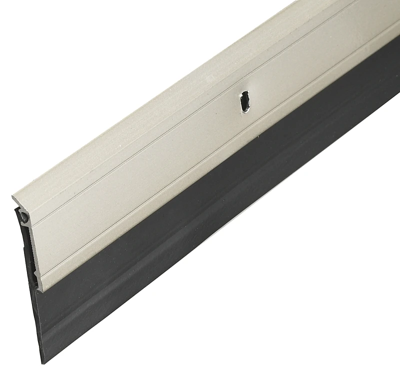 Door Sweep, Satin Nickel, 2 x 36 In.