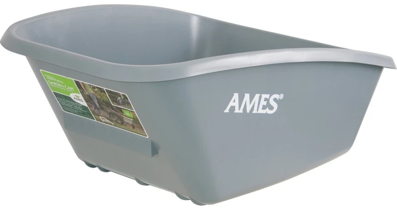Total-Control Lawn Cart, Poly Tray, 5 Cu. Ft.
