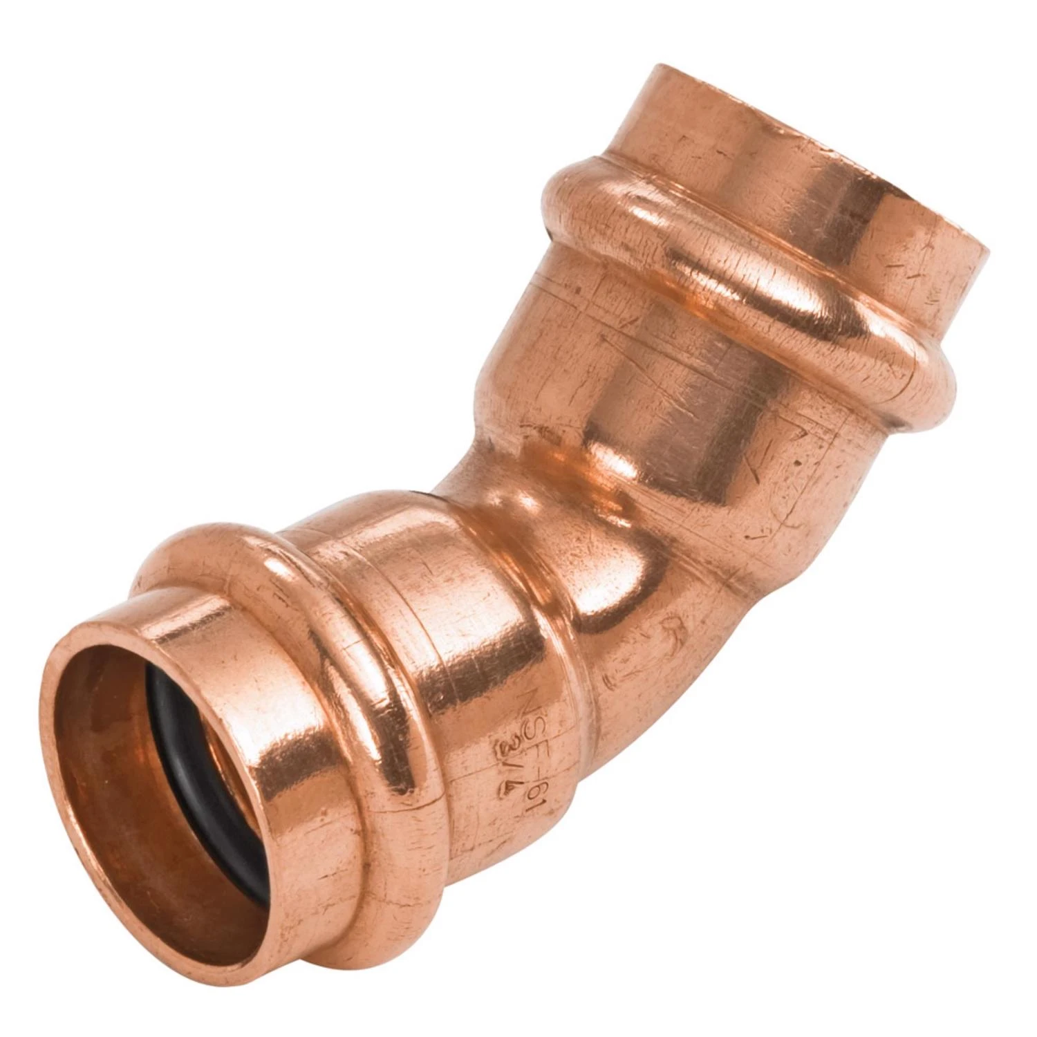 1 In. Press by Press Copper Pipe Elbow, 45 Degrees