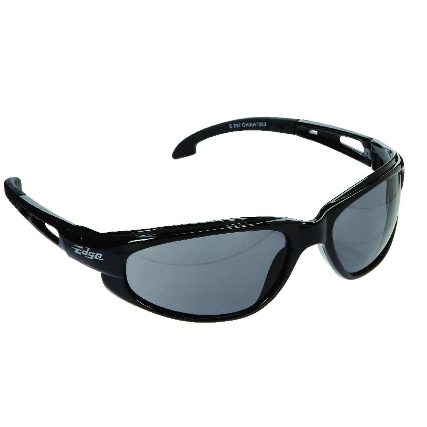 Dakura Sw116 Gloss Black Frame Safety Glasses With Smoke Lenses