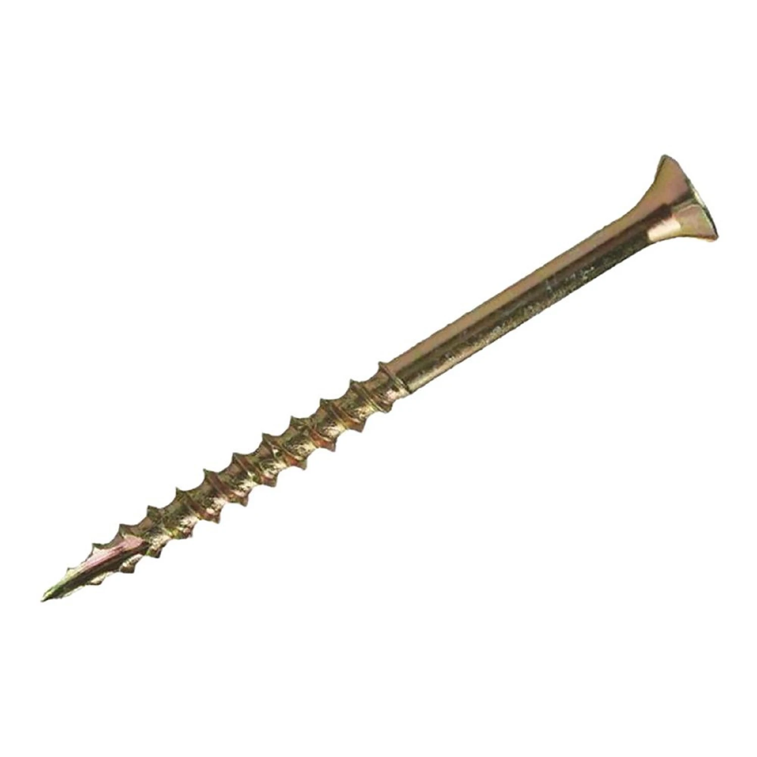 Grip-Rite #8 x 2-in Gold Yellow Zinc Bugle-Head Interior Wood Screws (10-lbs)