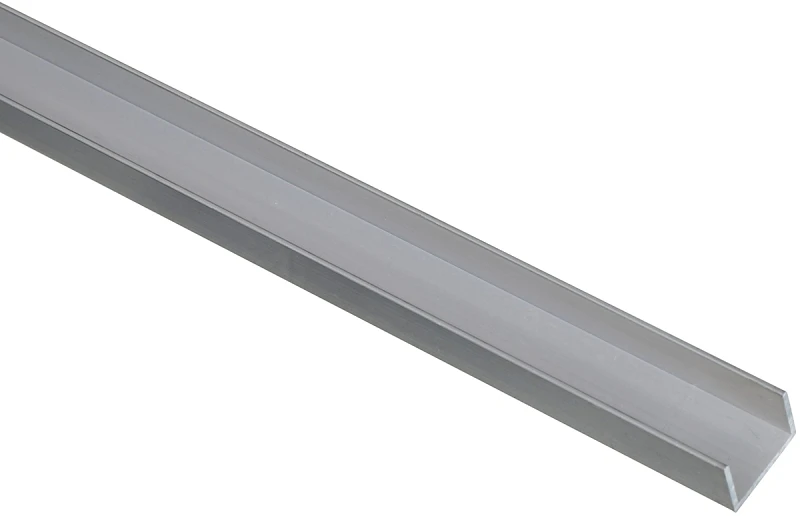 Mill Aluminum Channel, 3/4 x 1/16 x 72 In.
