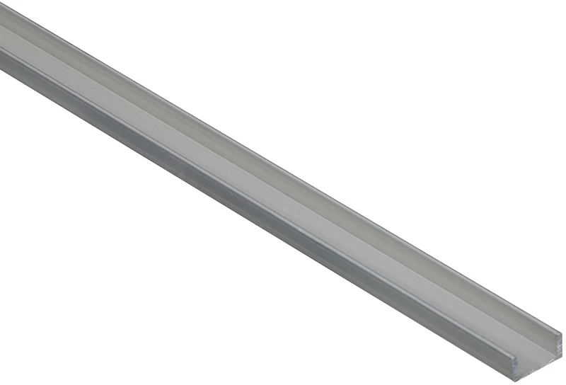 Mill Aluminum Channel, 1/2 x 1/16 x 72 In.