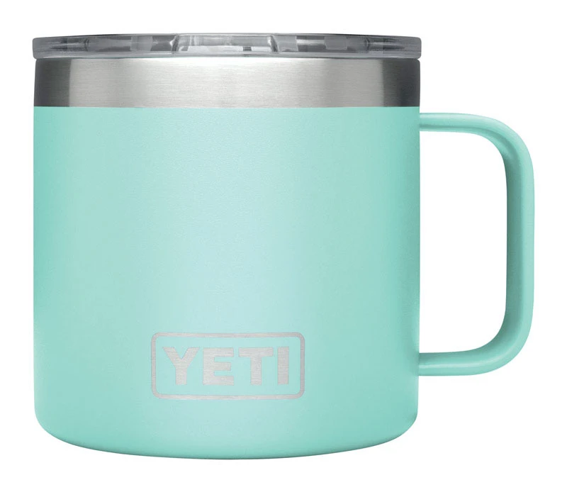Rambler 14 Oz Seafoam Insulated Mug With Magslider Lid - Bpa Free
