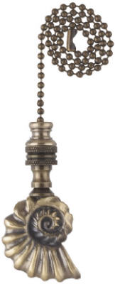 12-Inch Sea Shell Ceiling Fan Pull Chain