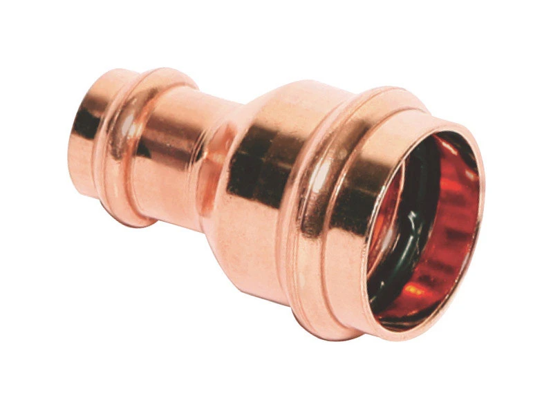3/4 x 1/2 In. Press by Press Copper Pipe Reducing Coupling