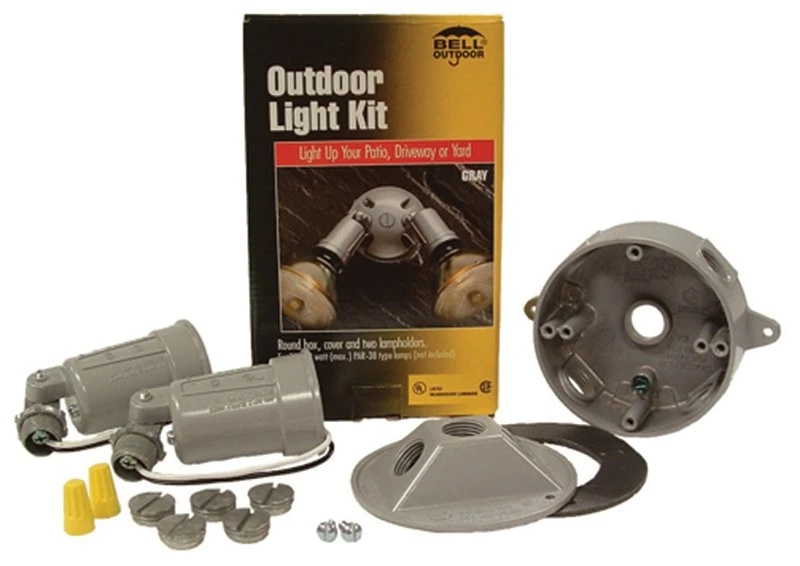 5829-5 Weatherproof Flood Light Kit With Two Die-cast Zinc Lampholders