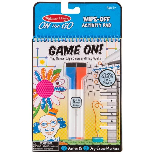 Write On Reusable Games Wipe-off Activity Pad For Early Education Development