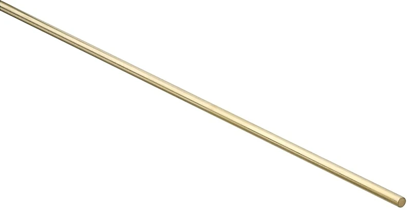 Smooth Solid Brass Rod, 1/4 x 36 In.