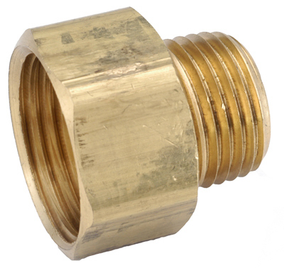 Garden Hose Adapter, Lead-Free Brass, 3/4 FGH x 1/2 In. MIP