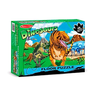 Melissa & Doug Land of Dinosaurs Floor Puzzle - 48 Pieces (442),Size: extra large