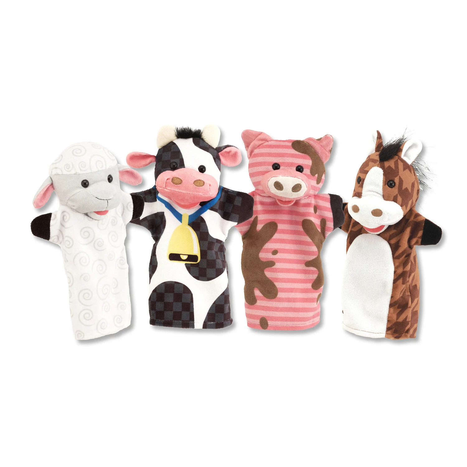 Farm Friends Hand Puppets Set - 4 Pieces, 14.25" X 9.5" X 1.75"