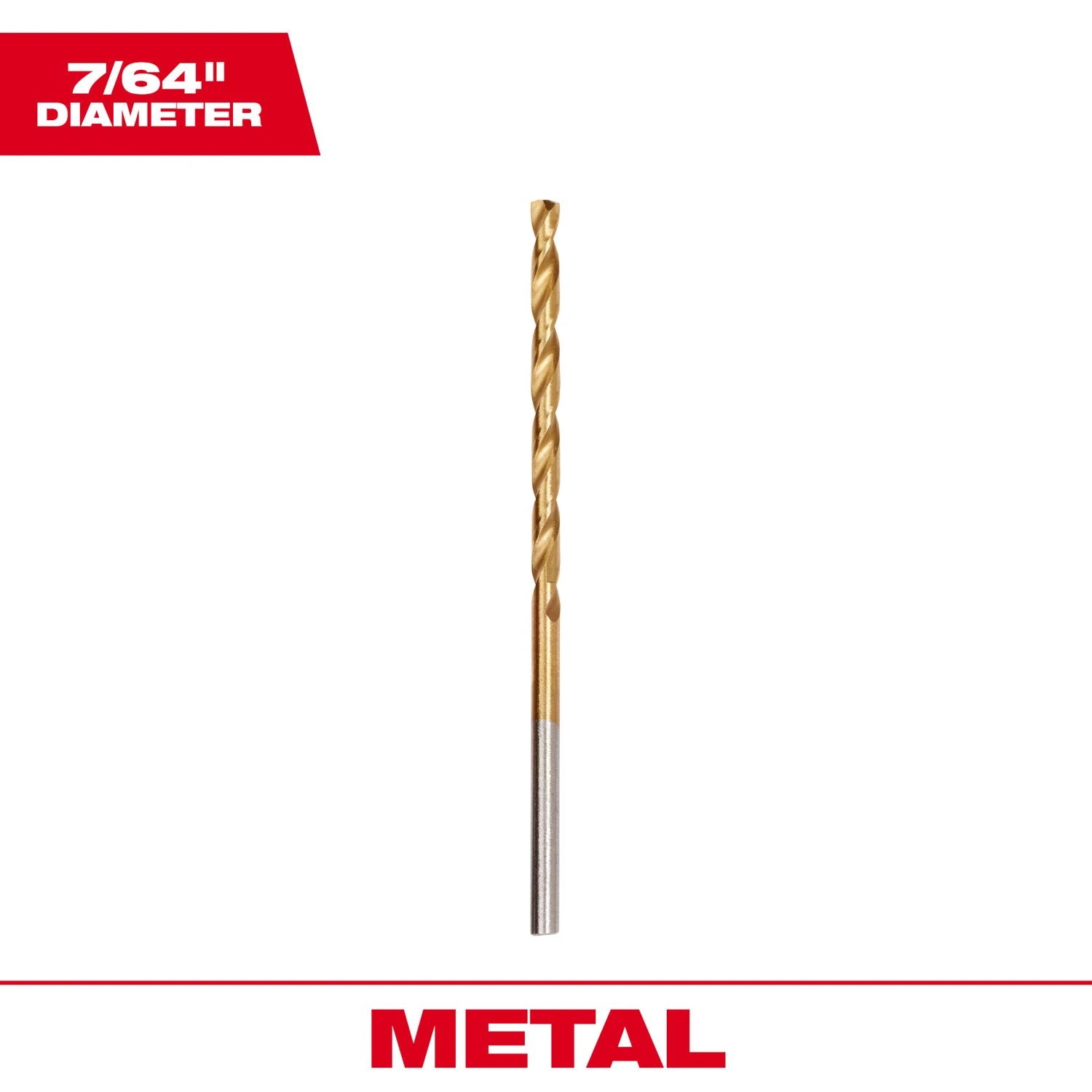 Thunderbolt Titanium Drill Bit, 7/64 In., 2-Pk.