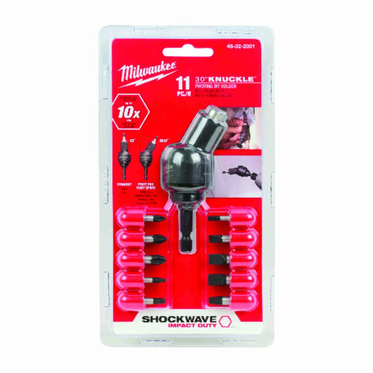 Shockwave 30-Degree Knuckle-Locking Pivot Drive, 11-Pk.