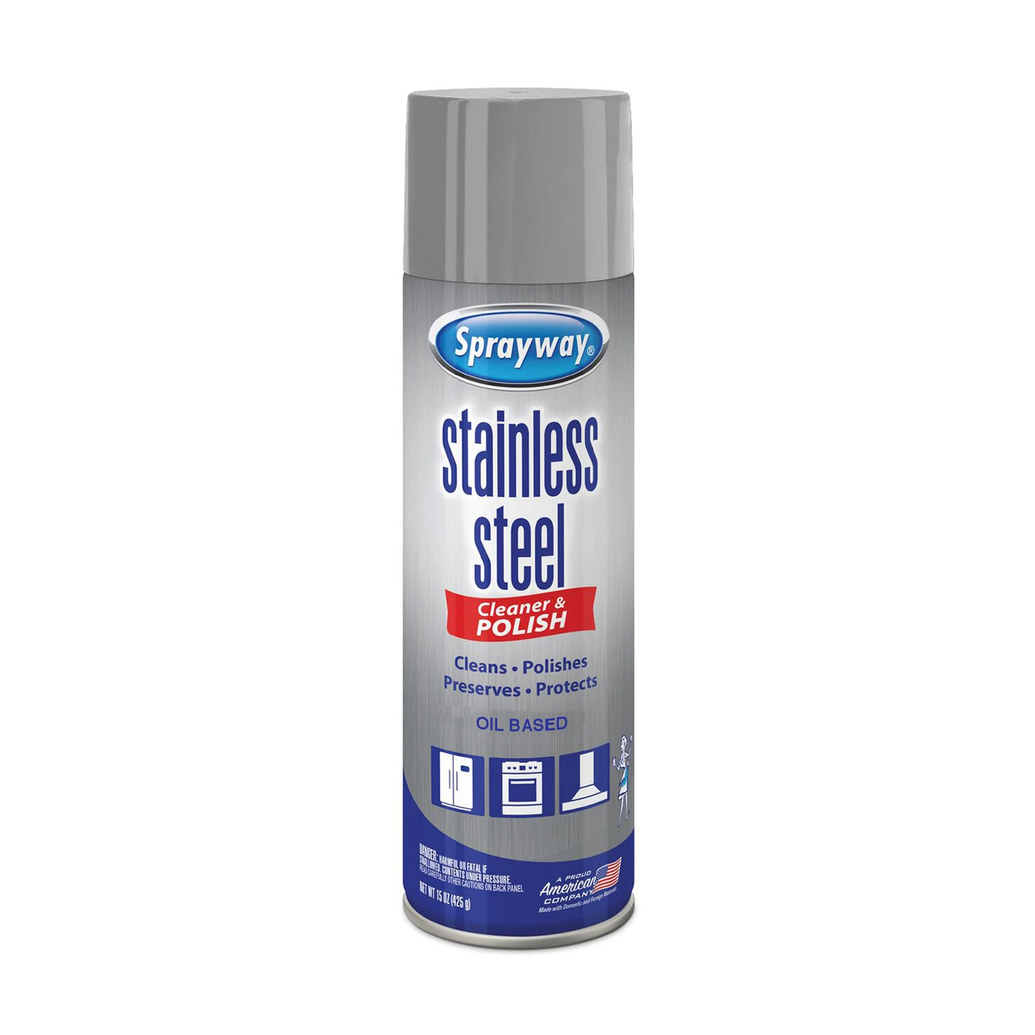 Stainless Steel Cleaner/Polish, 15-oz.
