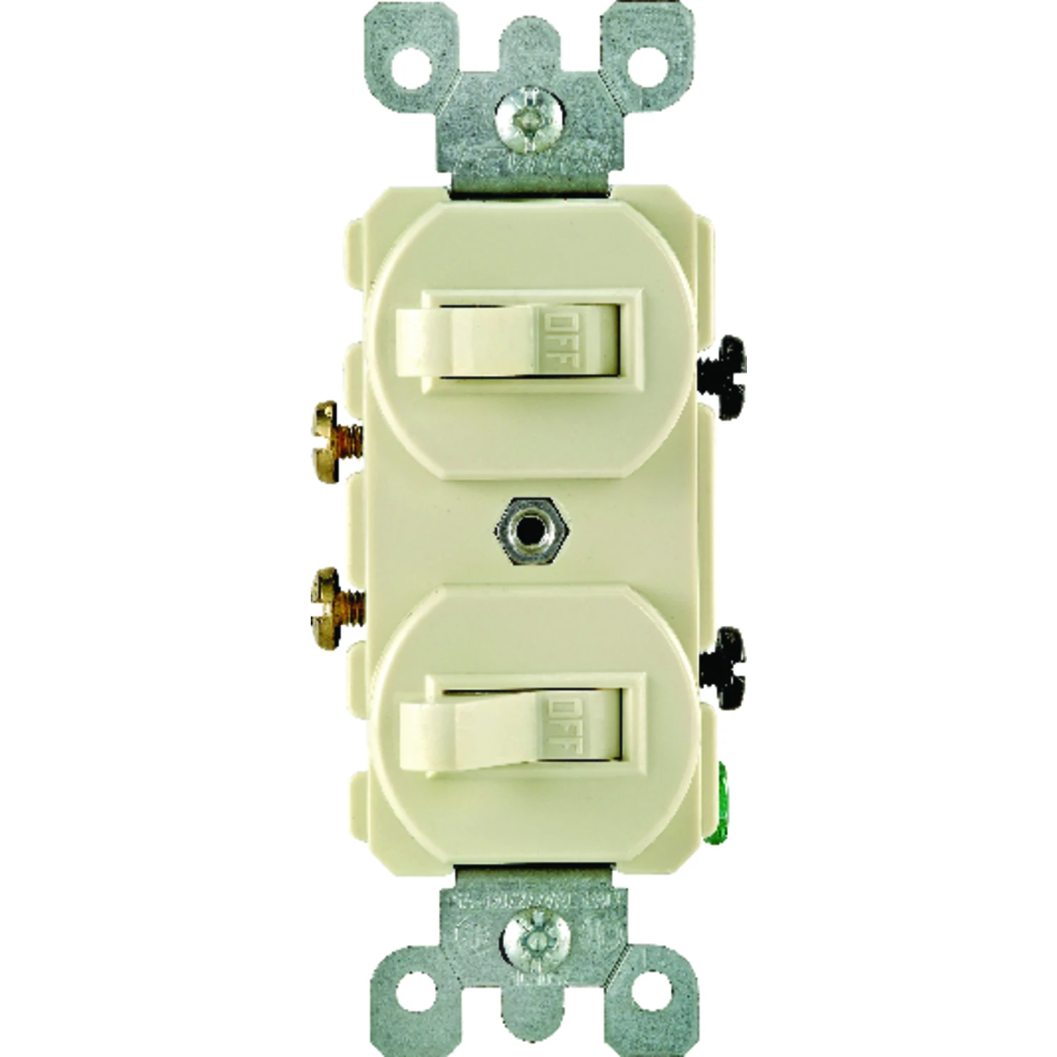 Leviton 15 amps Toggle Switch Ivory 1 pk