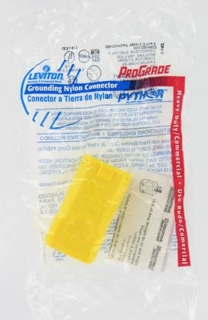 15a 125v 3-wire Python Cord Connector, Model 081-5259vy, Yellow