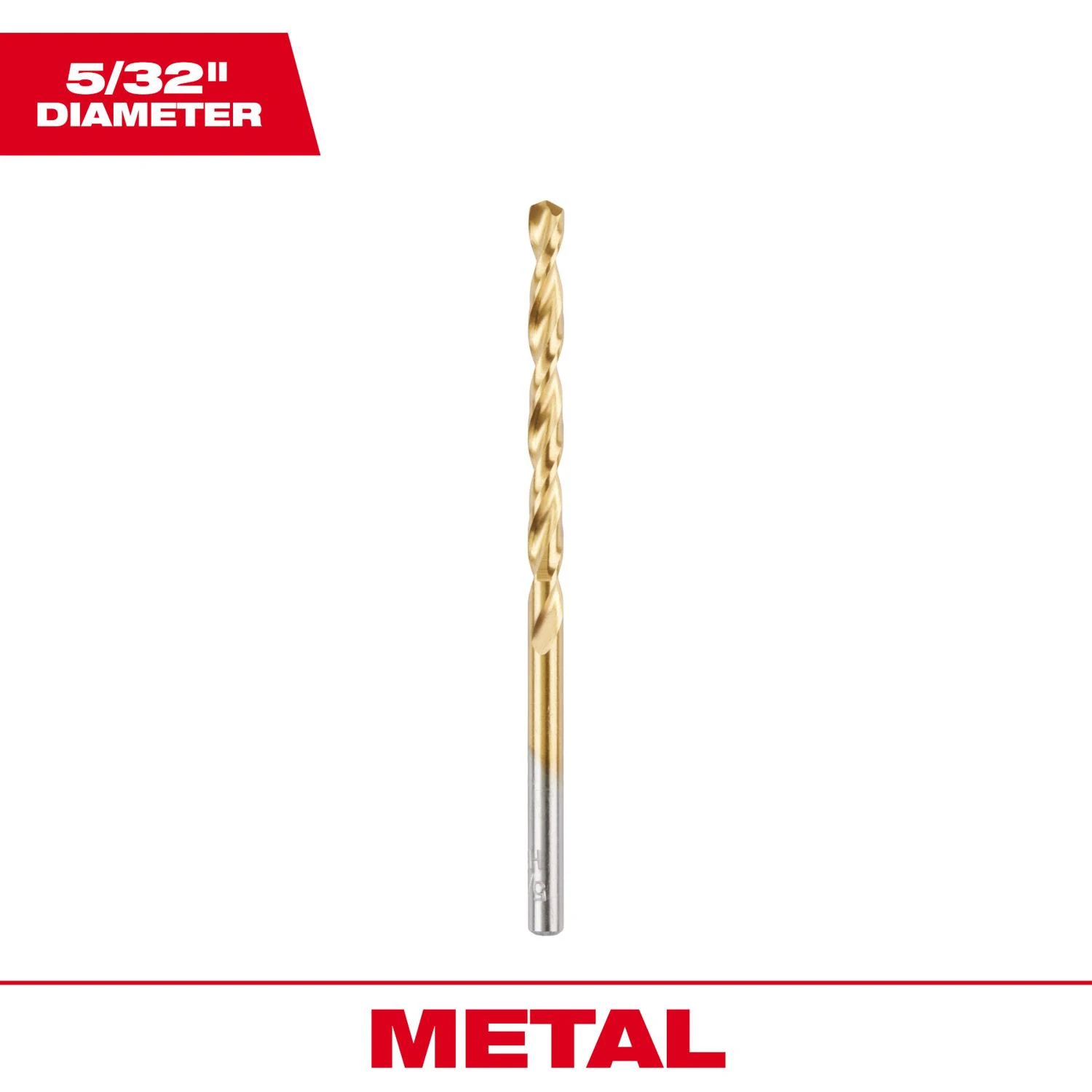 Thunderbolt Titanium Drill Bit, 5/32 In.
