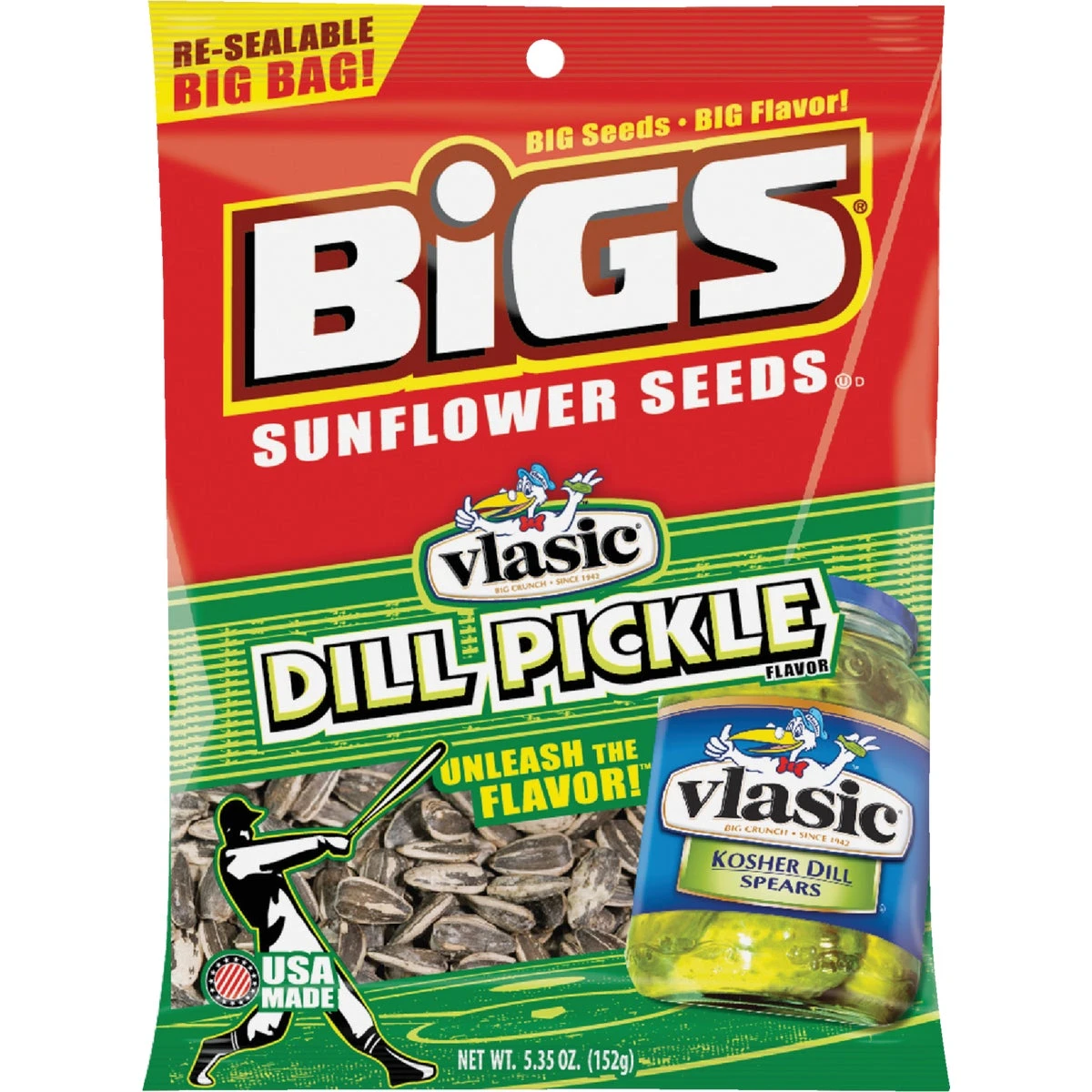 Vlasic Dill Pickle Flavored Sunflower Seeds, 5.35 oz.