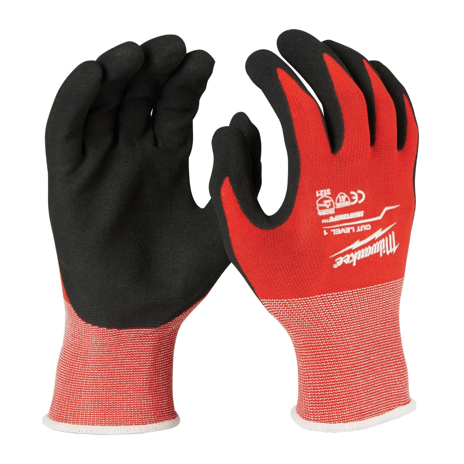 Large Nitrile Dipped Cut Level 1 Work Gloves - Model 48-22-8902
