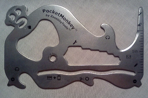 Pocket Monkey Utility Tool - 12 Functions Stainless Steel Multi-tool