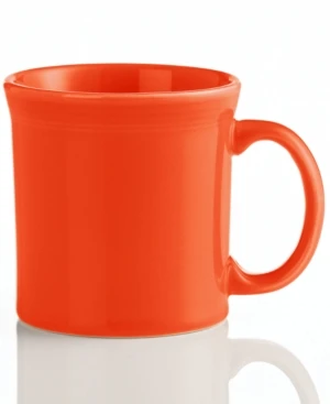 12 Oz. Poppy Java Mug - Dark Orange Ceramic Coffee Cup