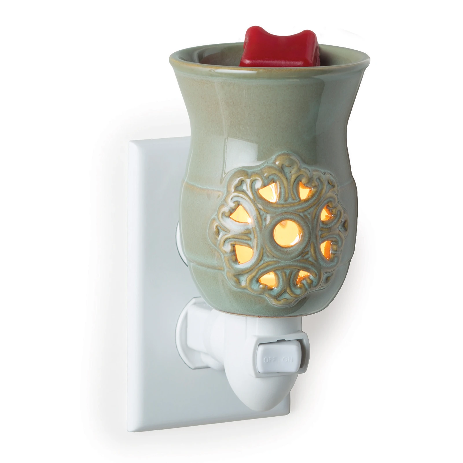 Medallion Plug-in Fragrance Warmer - Green